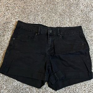 SO midi jean shorts
